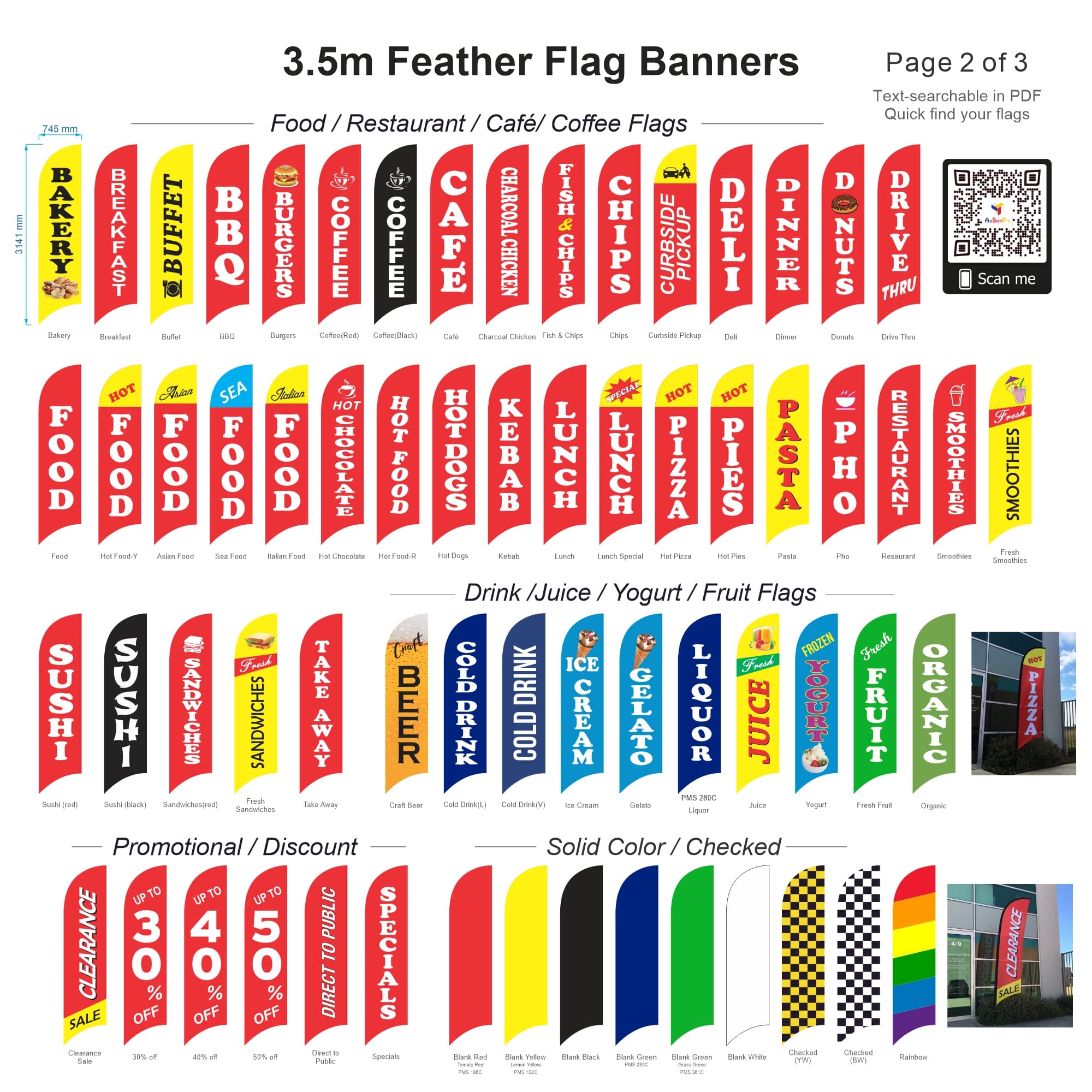 in stock flag signs